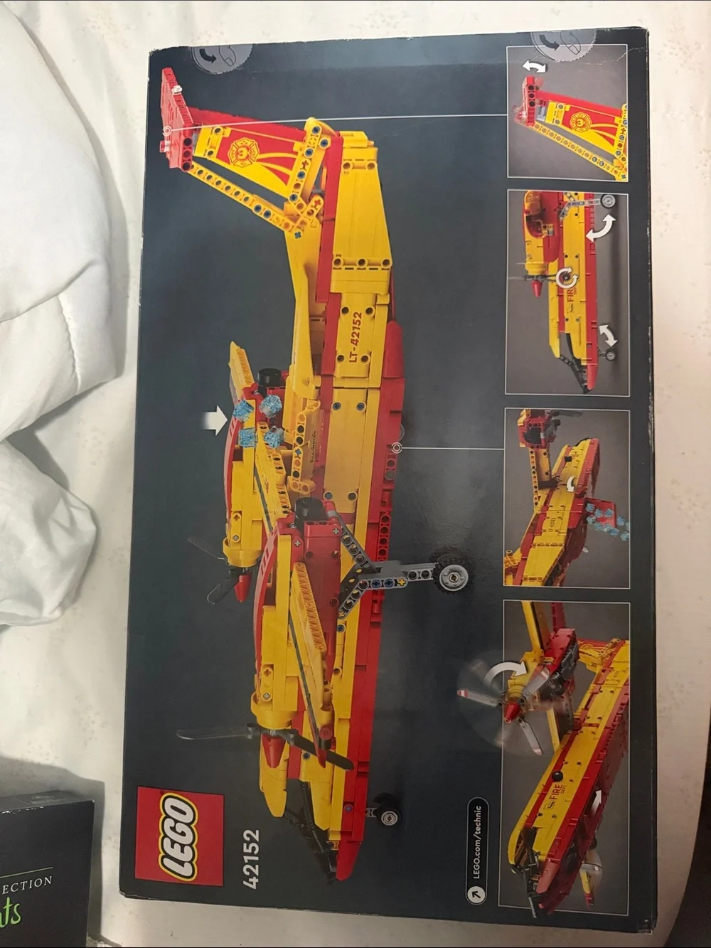 LEGO Technic Yellow & Red Fire Plane Building Set - Picture 2 of 3